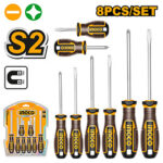 8 Pcs screwdriver set S2 - P5C20 (HKSDS0828) Ingco