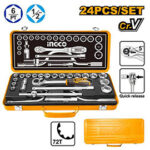 24PCS 1/2" socket set - P1C4 (HKTS0243) Ingco
