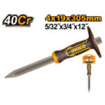 Concrete chisel 4x19x305mm 40Cr - P6C24 (HCC830419) Ingco