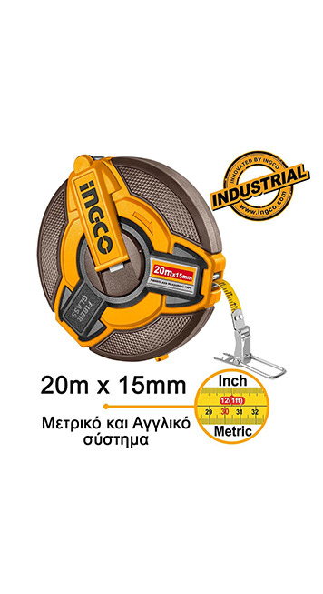 Fibreglass measuring tape 20m - P6C24 (HFMT1820) Ingco