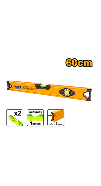 Spirit level 60cm - C40 (HSL58060) Ingco