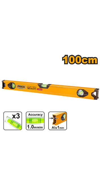 Spirit level 100cm - P1C20 (HSL18100) Ingco