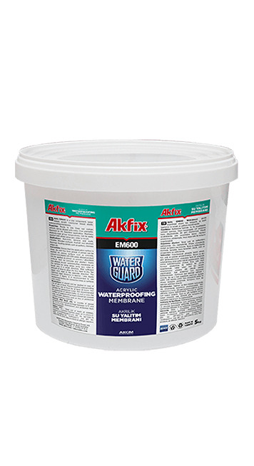 Waterguard Acrylic Waterproofing Membrane White 5kg (EM600-05) AKFIX