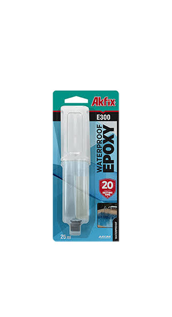 Waterproof Epoxy Glue Syringe - 25ml (E300) AKFIX