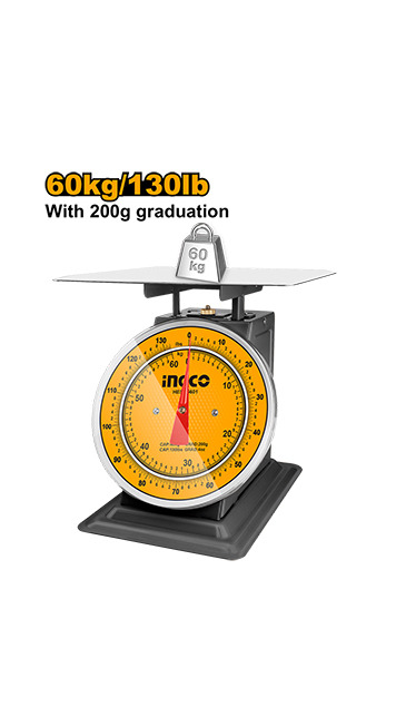 Spring scale - 60kg - C2 (HESA5601) Ingco