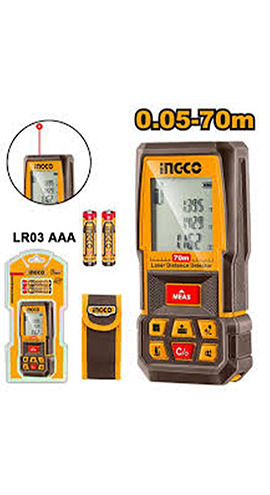 Laser distance detector 70m - P1C40 (HLDD0708) Ingco