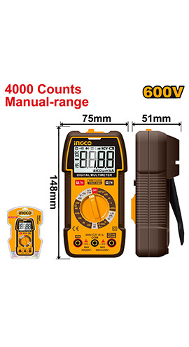 Digital multimeter 600V 4000 Counts - P20C40 (DM36002) Ingco