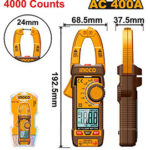 Digital AC clamp meter 400A 4000 Counts - P10C20 (DCM62001) Ingco