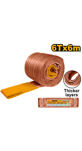 Webbing sling L:6m W:180mm 6Ton / HWSP0606