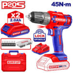 Cordless drill 45N-m (ECDL200528) Emtop
