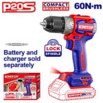 Compact Brushless Cordless Drill 60N-m (ECDL206021) Emtop