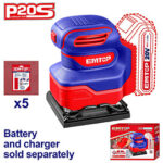 Cordless sheet sander (ELSHS2014) Emtop