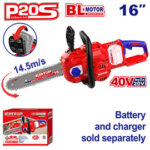 Cordless chain saw 16" (ELGA40168) Emtop