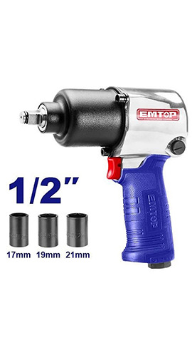 Air impact wrench 1/2" (EATL126801) Emtop