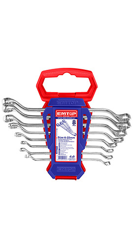 Offset ring spanner 8pcs set (EFRS10801) Emtop