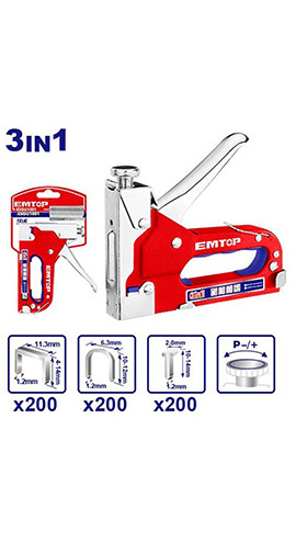 3 In 1 staple gun (ESGU1001) Emtop