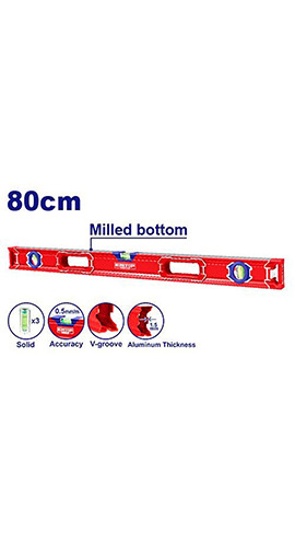 Spirit level 80cm (ESLL28001) Emtop