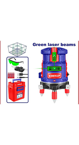 Self-Leveling Line Laser "Green laser beams" (ESLE53003) Emtop