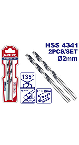 4341 HSS drill bit (ETDB310202) Emtop