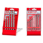 5 PCS SDS plus hammer drill bits set (EHDR12052) Emtop