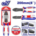 Compound action combination pliers 65% 200mm 8" (EPLRCC0851) Emtop