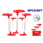8 Pcs T-handle hex wrench set - ETHW6061
