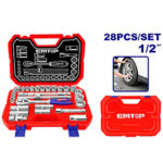 28 Pcs 1/2″ socket set - ESKT12281