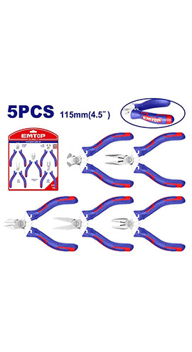 5 Pcs mini  pliers set -  EPLSM0511