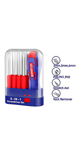 9 Pcs  interchangeable  screwdriver set -  ESDRH0902