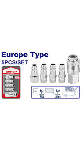 5 Pcs quick coupler set (EMQP3670) Emtop
