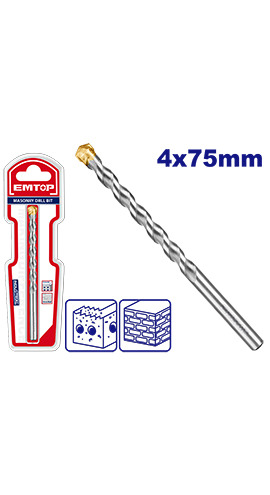 Masonry drill bit (ECDB020475) Emtop
