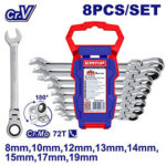 8 Pcs flexible  ratchet spanner  set -  ECSS10803