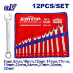 Combination spanner set - (ECSS11202) Emtop