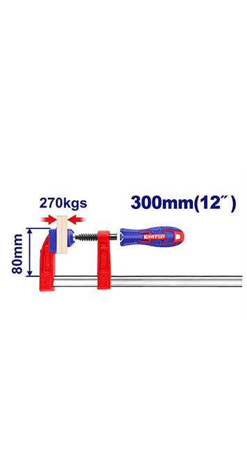 F clamp with  plastic handle -  ECLPF08101