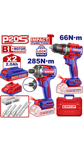 Cordless 2 pcs  combo kit -  ECKL20277