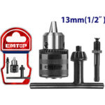 13mm Key chuck with adaptor - (EKCK1302) Emtop
