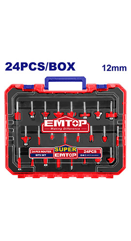 24 Pcs Router  bits set -  ERRT24122