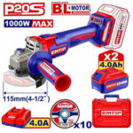 Cordless angle grinder 1000W (ELAG271532) Emtop