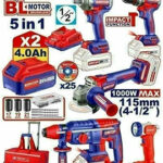 5 Pcs Cordless industrial combo kit (ECKL2059) Emtop
