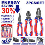 3 Pcs high leverage pliers set (EPLS0321) Emtop
