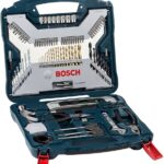 BOSCH 103-PIECE BOSCH X-BLUE LINE TITANIUM SET FOR WOOD, MASONRY AND METAL