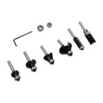 BOSCH 6 PCS MIXED 8MM SHANK - Router Bit Set