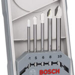 BOSCH 5-PIECE CYL-9 CERAMIC TILE DRILL BIT SET 4,0; 5,0; 6,0; 8,0; 10,0 MM
