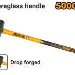 Stone Hammer 5Kg Fiberglass Handle 90cm – (HSTH03598) Ingco